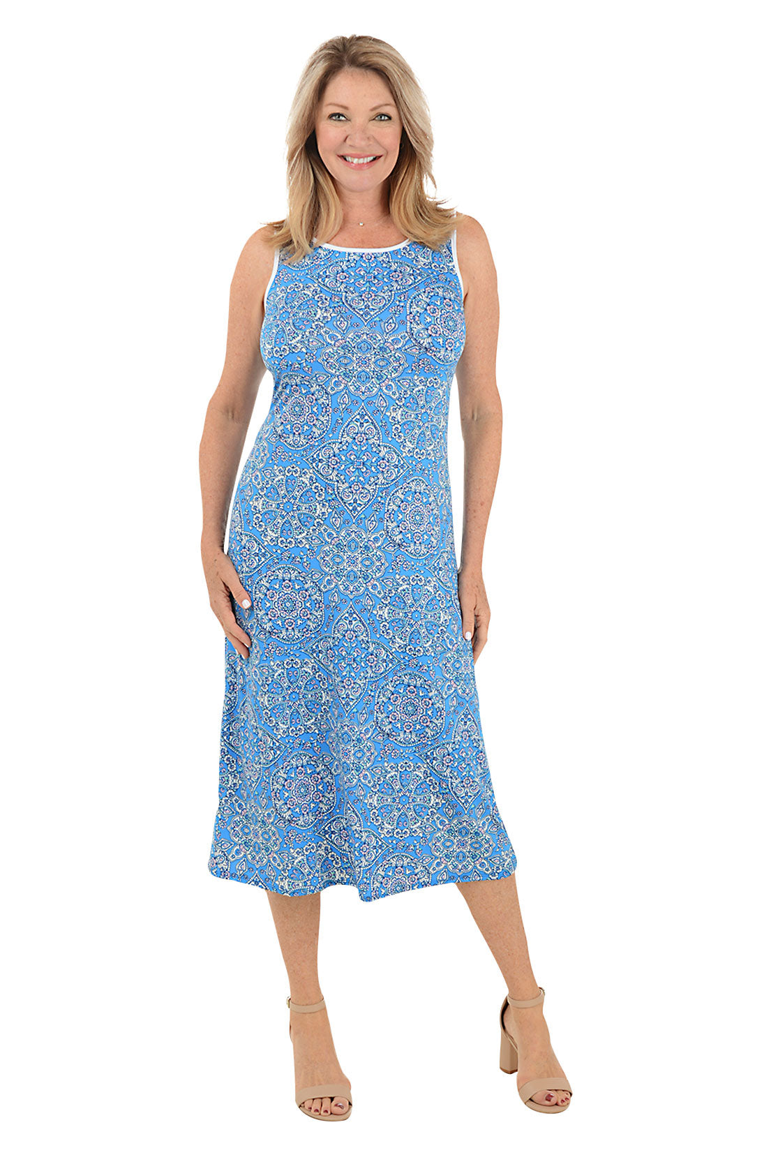 Paisley Sleeveless Maxi Dress