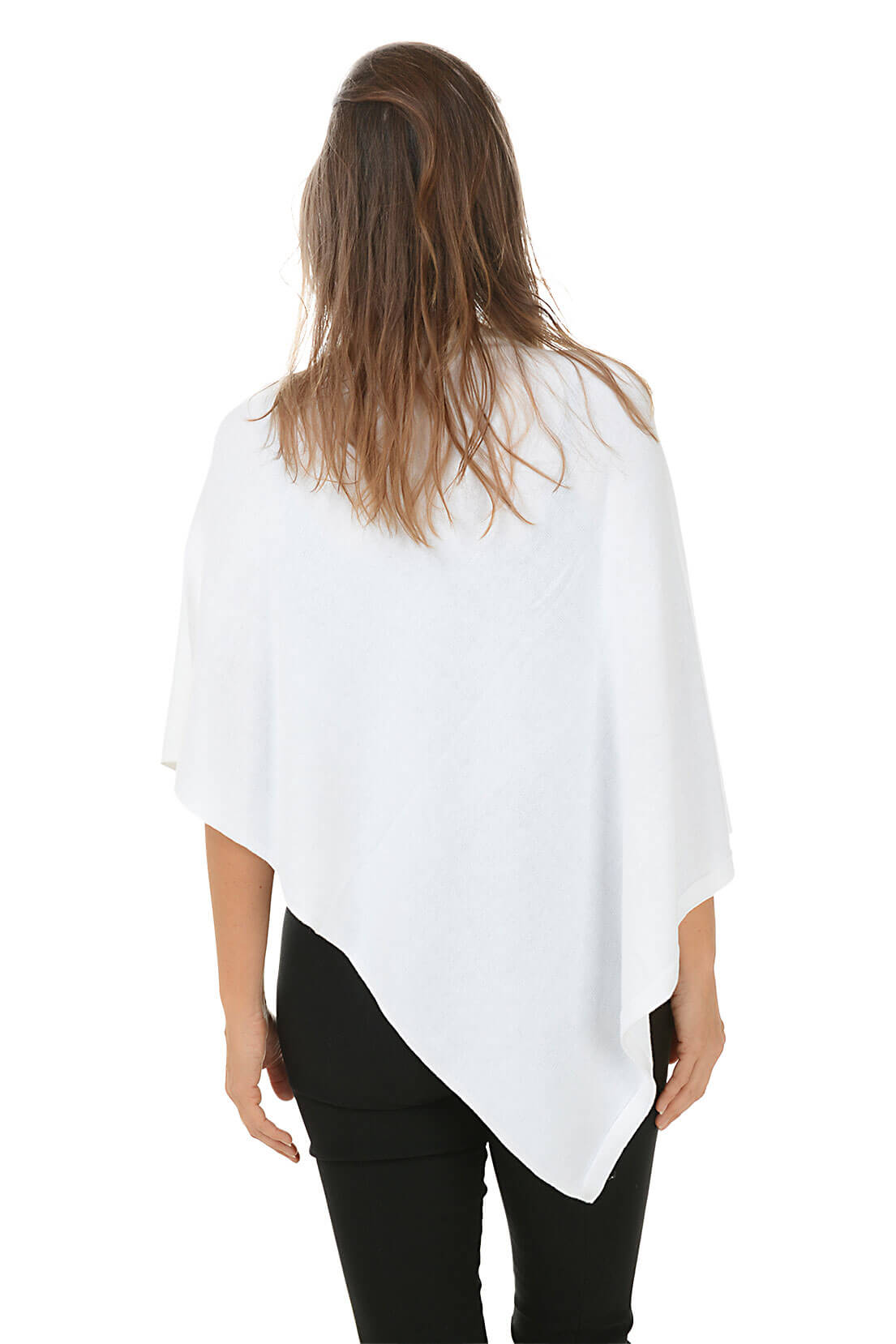 Rudolf Embroidered Asymmetrical Poncho