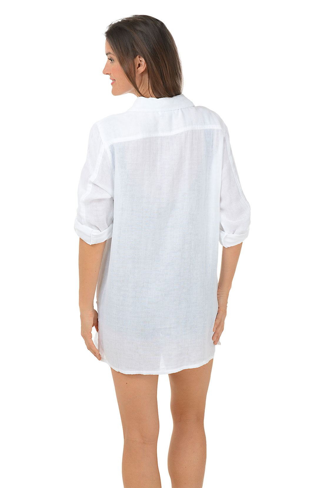 Cotton Gauze Shirt Cover-Up