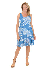 Sea Flower Sleeveless Dress