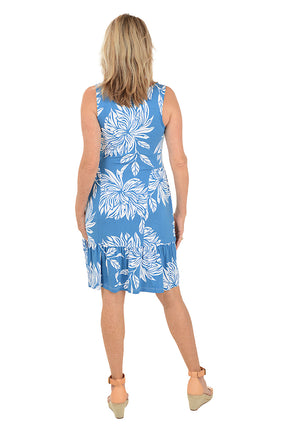 Sea Flower Sleeveless Dress