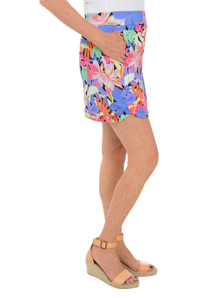 Night Blooms UPF50 Rounded Hem Skort