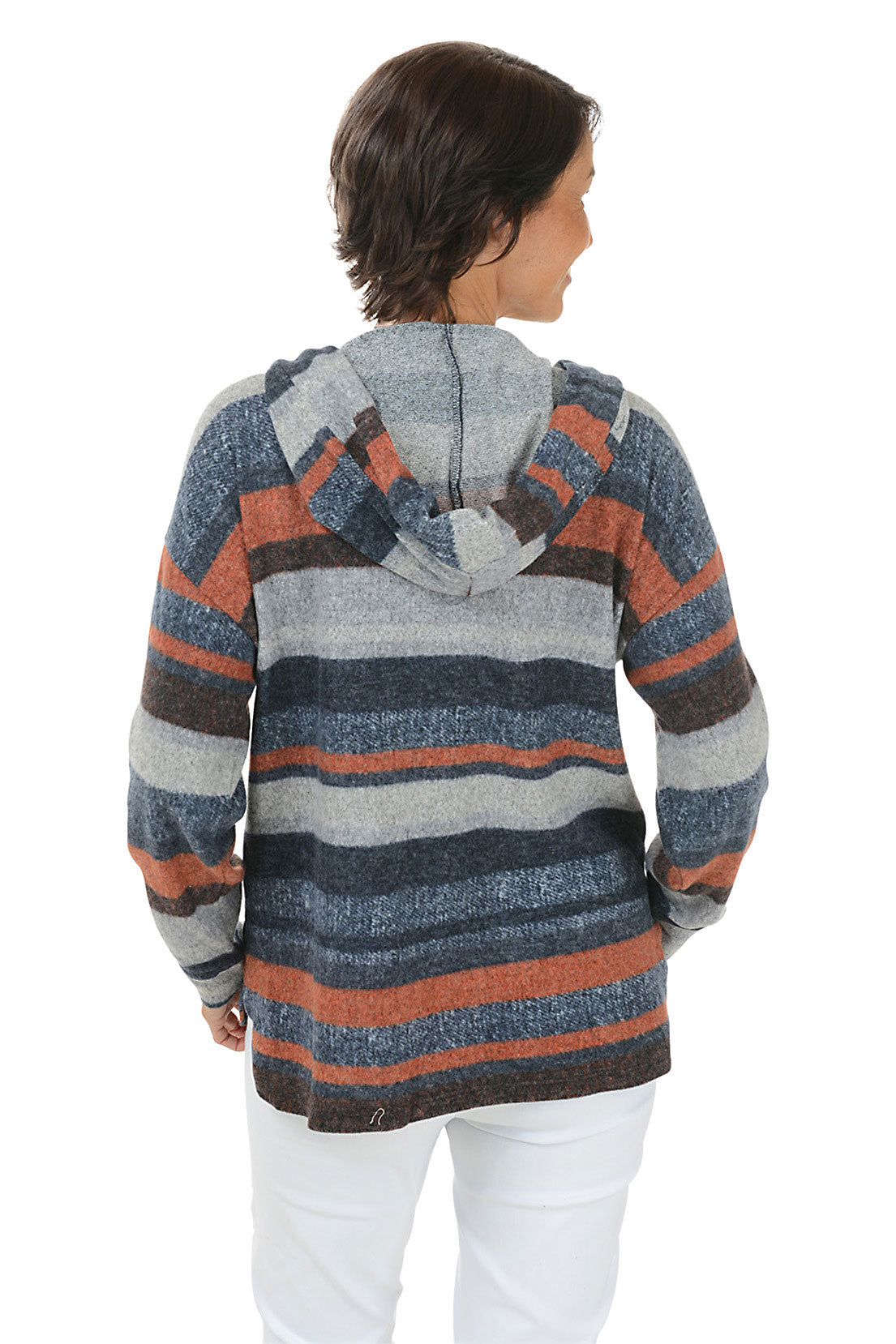 Night Sky Striped Fleecy Hoodie