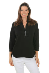 Scuba Zip Neck Sweatshirt