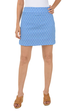 Jacquard Petals Pull-On Skort