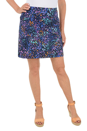 Aqua Swirl UPF50 Pull-On Skort