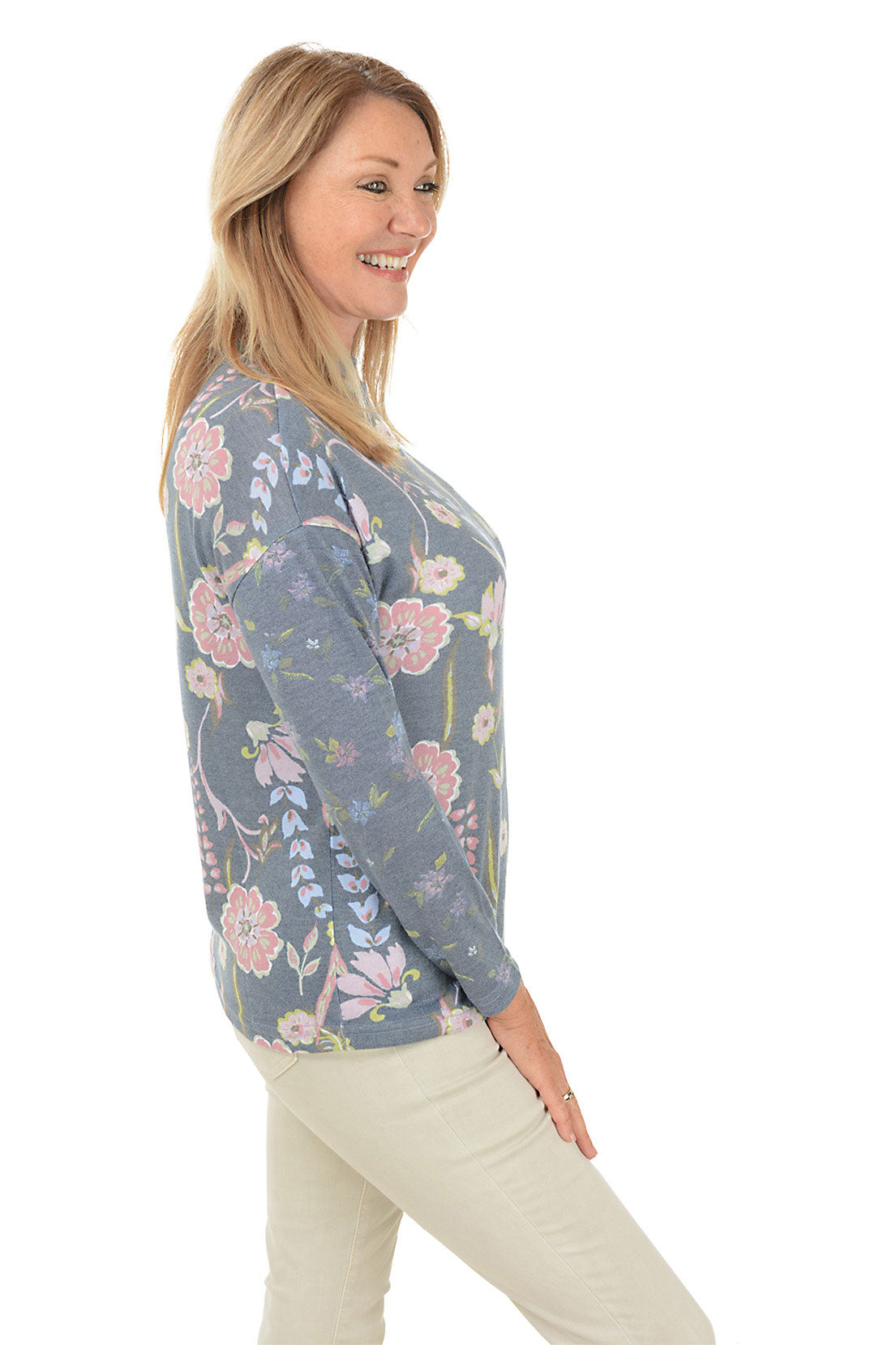 Nighttime Garden Dolman Sleeve Top