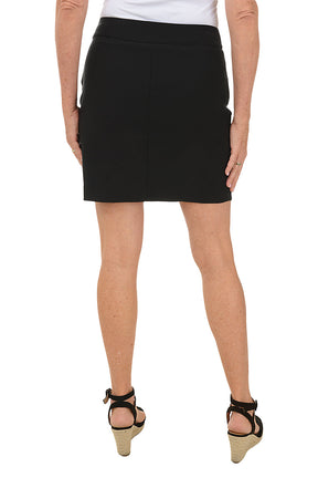 Petite Curved Tulip Hem Pull On Skort