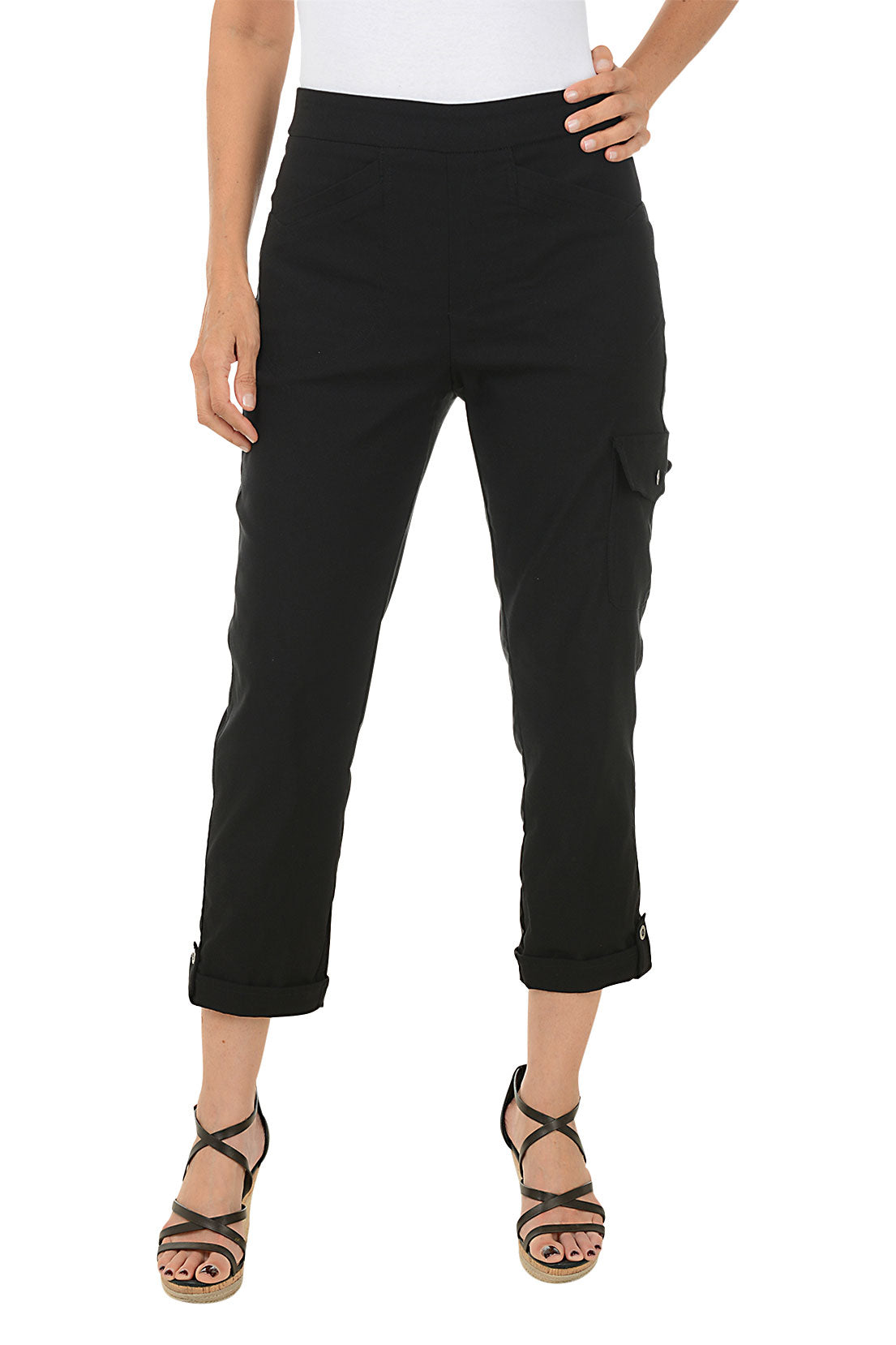 Pull-On Cargo Pocket Crop Pant