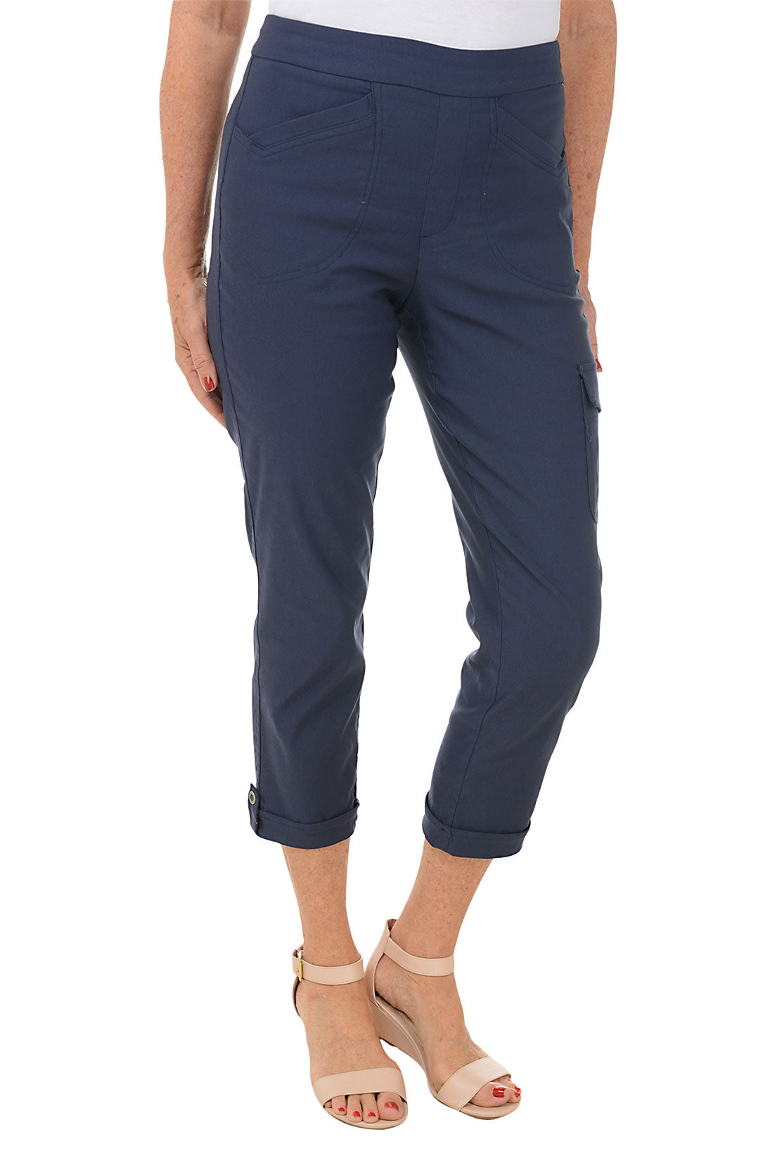 Pull-On Cargo Pocket Crop Pant