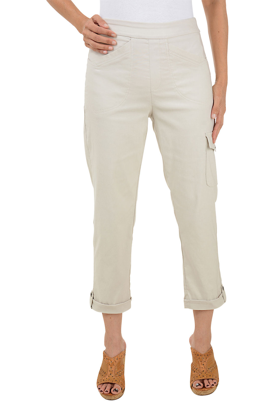 Pull-On Cargo Pocket Crop Pant