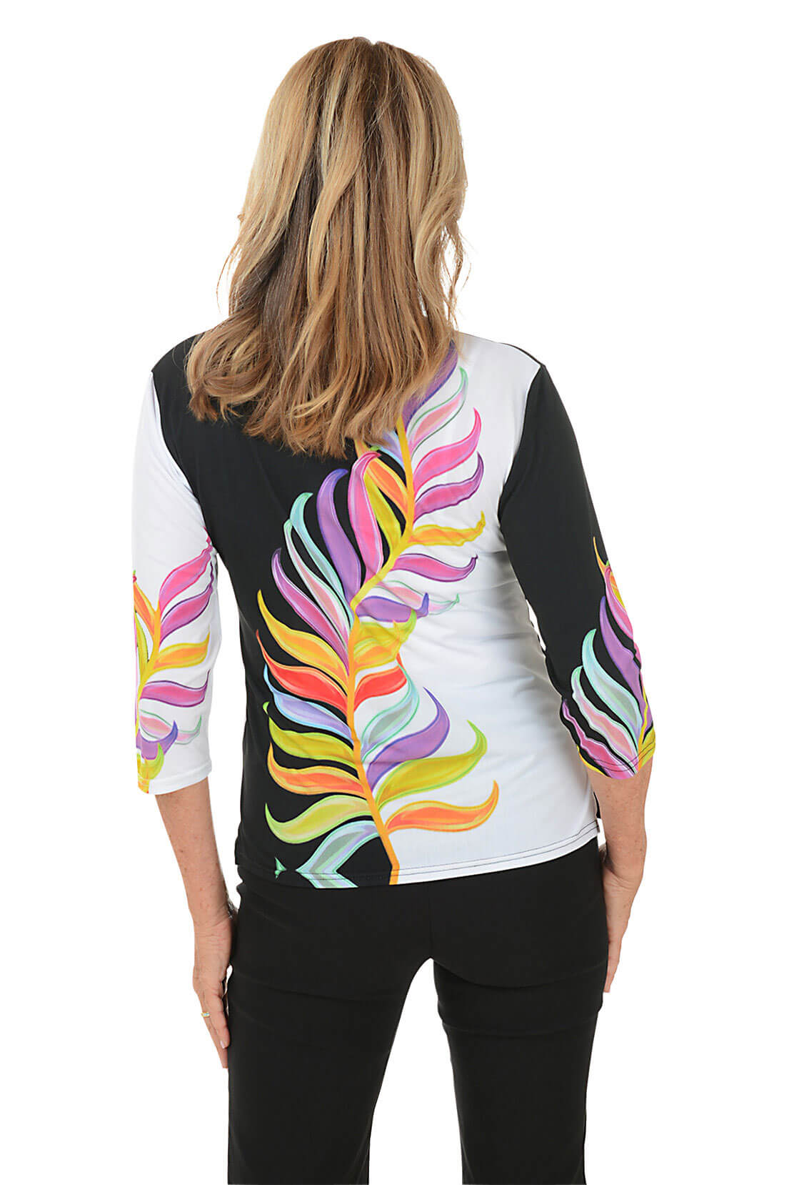 Rainbow Fern Knit Top