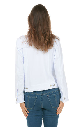 Fringed Button-Front Jacket