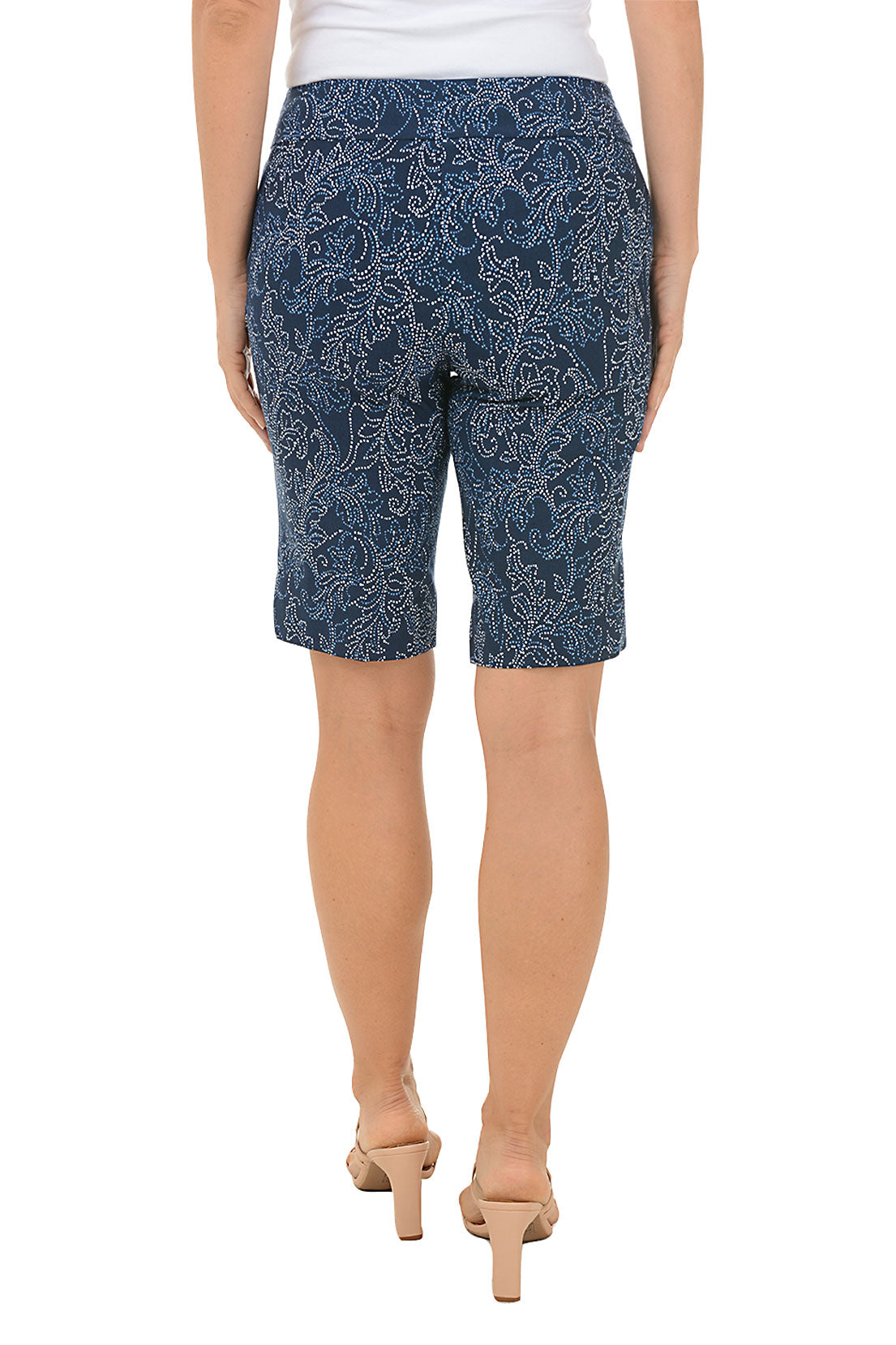 Riviera Flourish Pull-On Bermuda Short