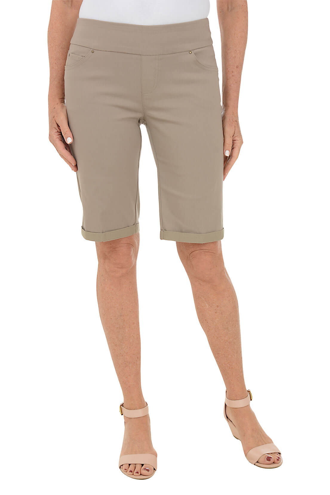 Pull-On Cuffed Bermuda Short