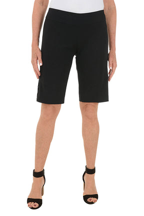 Lattice Hem Pull-On Bermuda Short