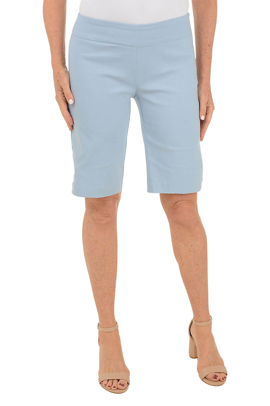 Lattice Hem Pull-On Bermuda Short