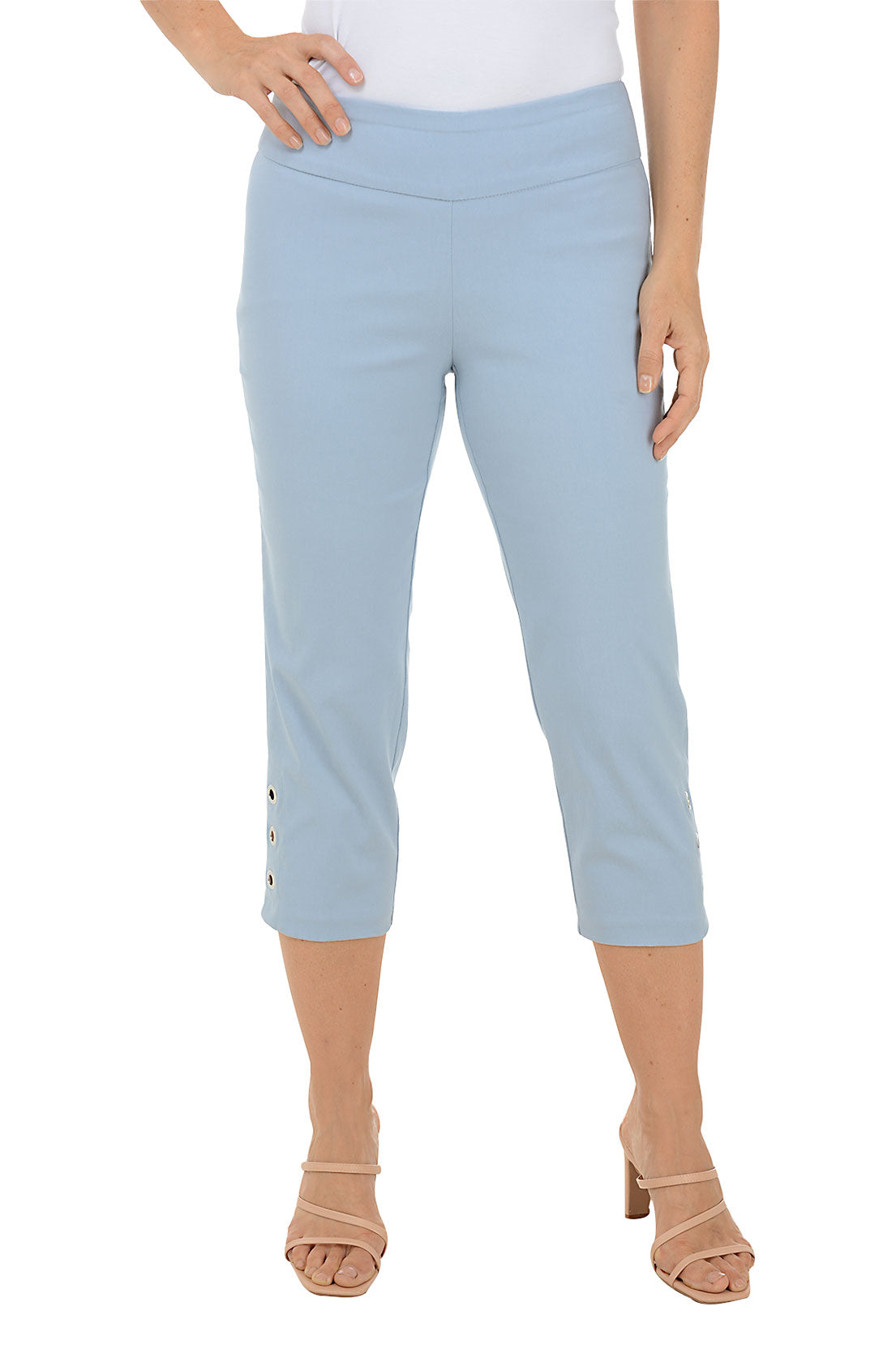 Grommet Hem Pull-On Crop Pant