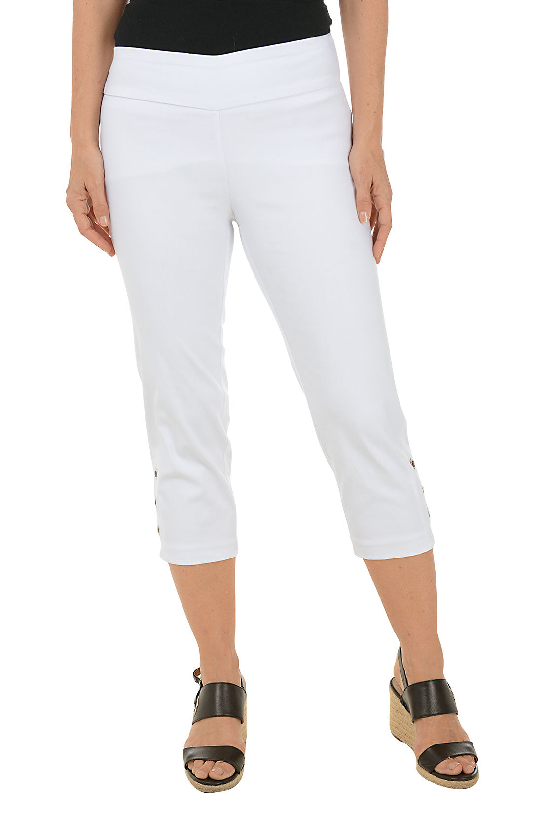 Grommet Hem Pull-On Crop Pant