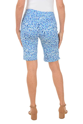 Floral Nebulas Pull-On Bermuda Short