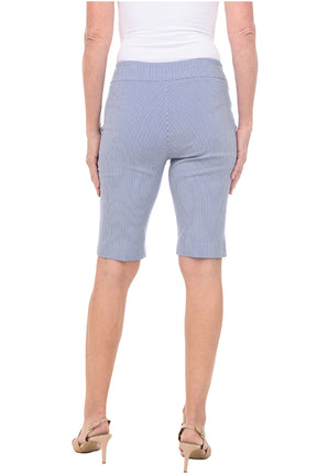 Pinstripe Pull-On Bermuda Short