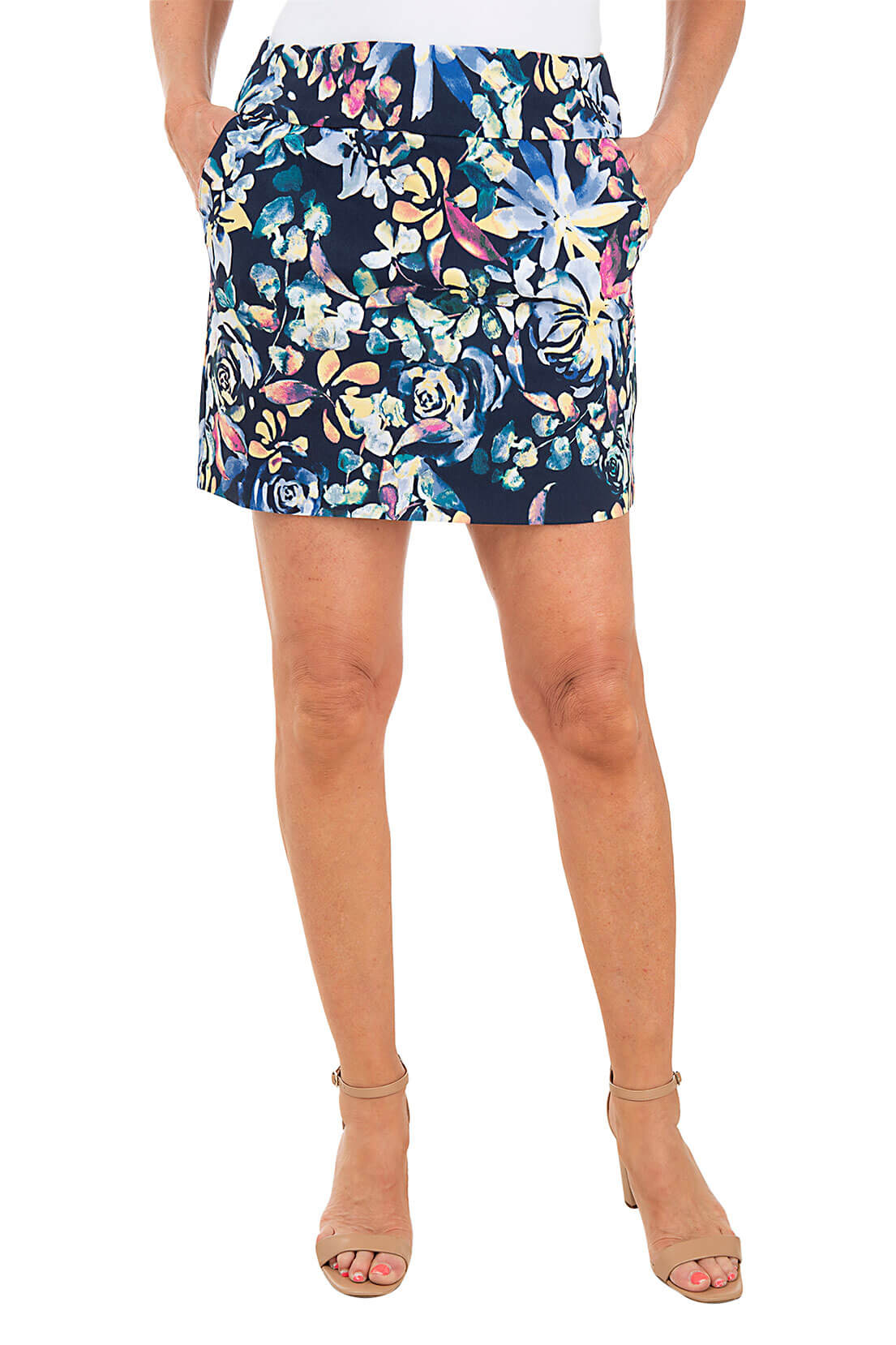 Rose Petals Pull-On Skort