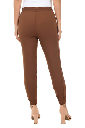 Solid Ankle-Length Jogger Pant