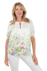 Floral Fields Short Sleeve Blouse