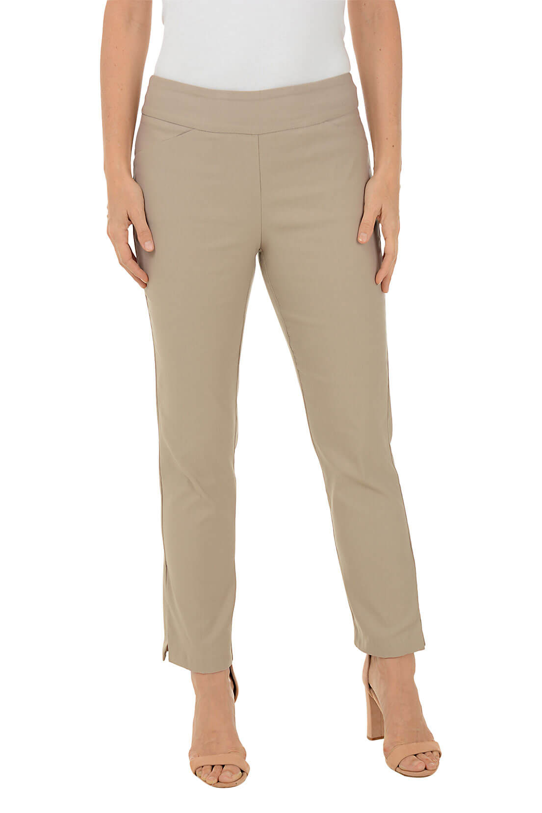 As Is Women with Control Petite Contour Waist Pull-On Capri Pants